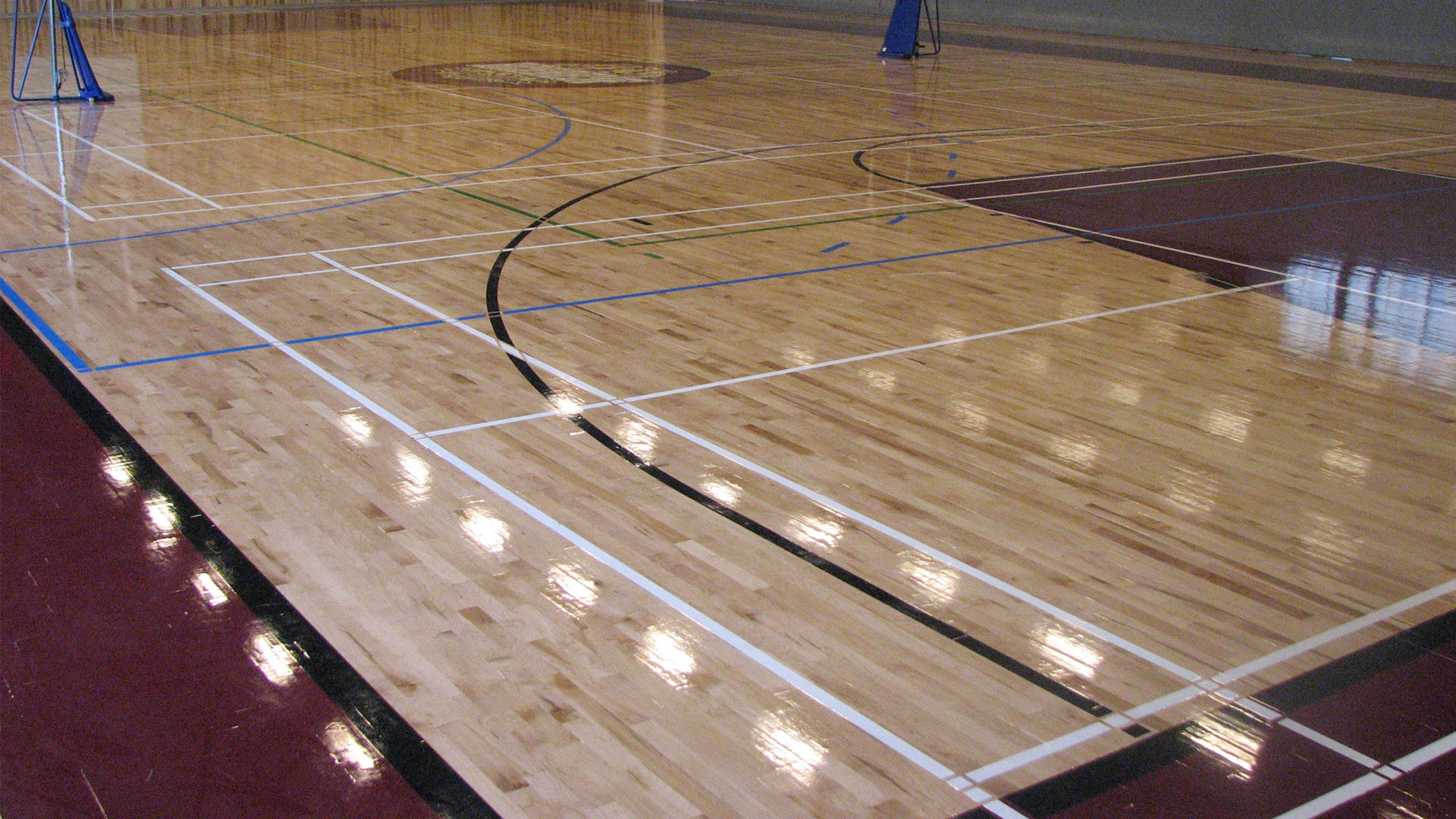 basketball and volleyball court